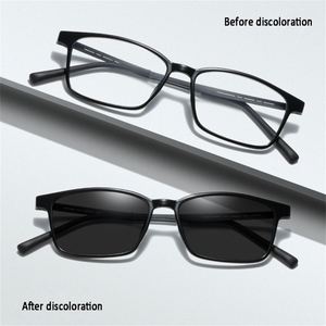 Gafas de Sol Cuadradas Metálicas de Moda al por Mayor, Gafas Fotocromáticas Anti Luz Azul para Hombre y Mujer - Product Image 2