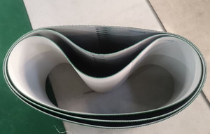 Tahıl makinesi için kılavuz şerit kayak konveyör bant bangladeş ile PVC kaba üst çim desen manuel konveyör bant - Product Image 5