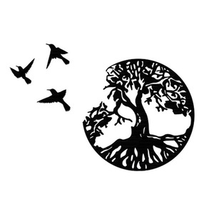 Árbol DE LA VIDA Metal pared arte colgante jardín esculturas <span class=keywords><strong>canción</strong></span> esperanza para interior dormitorio sala de estar Decoración - Product Image 6