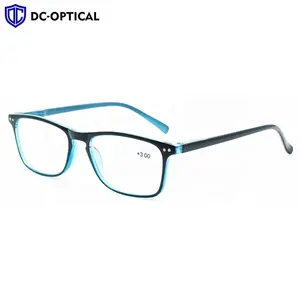 DCOPTICAL New Fashion Italy Plastic Reading Glasses for Men Women with metal decoration and flexible hinges