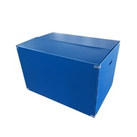 Recycelte PP-Wellpappen-Kunststoff boxen Faltbare Aufbewahrung boxen mit Druck logo und Griff verpackungs box für den Versand