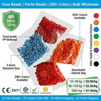 Mini perles à fusionner 2,6 mm Rose Mard Bean Fusion Bean Matériel DIY Sac de matériel Cadeaux de fêtes Perler Beadsart Hama Beadsart