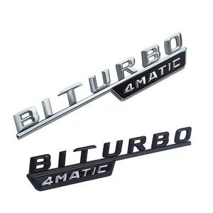 BITURBO 4 lettere matic emblemi parafango emblemi auto fornitori distintivi adatti per Mercedes Benz AMG