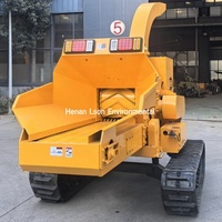 Déchiqueteuse de bois de déchiqueteuse forestière à tambour robuste diesel 102 HP pour la couverture des terres