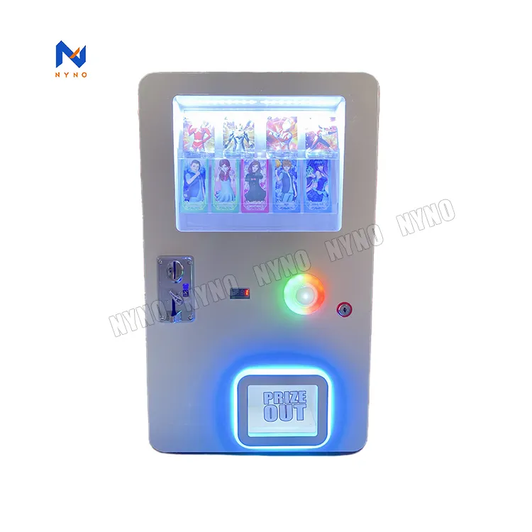 Custom gift game card dispenser ppokemon tattoo sticker trading card vending machine