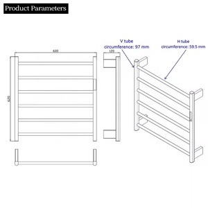 Sèche-<span class=keywords><strong>serviettes</strong></span> électrique mural pour salle de bain et salon, support de séchage pour <span class=keywords><strong>serviettes</strong></span> de bain - Product Image 3