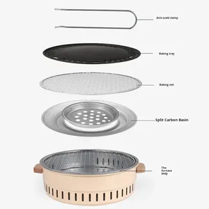 Nueva Parrilla Portátil Multifuncional para Exteriores, Resistente al Viento, Antioxidante, para Acampar, Hacer Barbacoas, Preparar Té, para Uso en Interiores y Exteriores - Product Image 6