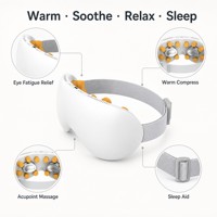 KINWONG Beheiztes Augenmassagegerät Intelligentes Augenpflegegerät USB-Aufladbar Verstellbarer Riemen zur Linderung von Augenermüdung OEM Großhandel