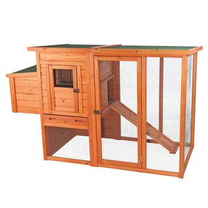 Nidi in Legno per Animali da Esterno con Tetto Piatto, per Conigli, Pollame, Anatre, Galline Ovaiole, Gabbie e Pollai - Product Image 1