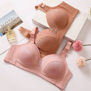 Donne di alta qualità Push up <span class=keywords><strong>reggiseno</strong></span> sottile in pizzo senza fili biancheria intima B <span class=keywords><strong>C</strong></span> da donna senza soluzione di continuità <span class=keywords><strong>reggiseno</strong></span> taglie forti - Product Image 6