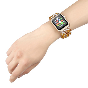 Las mujeres personalizado perla <span class=keywords><strong>reloj</strong></span> bandas con las chicas de 38mm 42mm para el <span class=keywords><strong>reloj</strong></span> <span class=keywords><strong>inteligente</strong></span> de apple 5 4 3 2 la banda de muñeca - Product Image 4