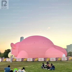Monstruo de Dibujos Animados Inflable Gigante LED con Diseño de Cola Larga, Color Rosa, Decoración para Fiestas Temáticas de Dibujos Animados/Exhibición en Centros Comerciales/Eventos para Fans/Tiendas - Product Image 4