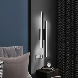 Nordic Living Room Sofas <strong>Bedroom</strong> Lighting Modern Minimalist Warm White <strong>Line</strong> <strong>Wall</strong> Lamps Indoor Decoration - Product Image 6