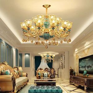 Đèn chùm pha lê kiểu cổ điển châu Âu, trang trí nhà hàng khách sạn, phong cách Art Deco cổ điển - Product Image 3