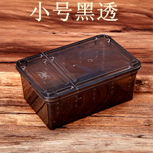 Caja ventilada de plástico apilable para reptiles, caja de cría pequeña para <span class=keywords><strong>tarántulas</strong></span>, cangrejos ermitaños - Product Image 5
