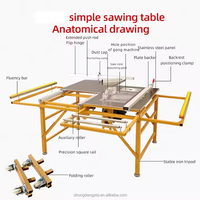 Scie à panneaux à table coulissante horizontale WJ100, 4,2 kW, 220 V, machine à travailler le bois avec une longueur maximale de 2440 mm et une garantie d'un an