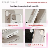 Coque de téléphone antichoc en gel de silicone pressé à chaud de 17 pouces, couleur unie, avec anneau magnétique fin, pour 17 Pro Max, pour l'export.