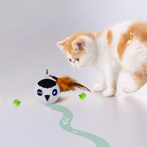 New Arrival Pet Đồ chơI mèo tương tác đồ chơi flash màu Đồ chơi LED thông minh Mèo lăn Bóng đồ chơi - Product Image 3