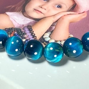 Bracelet en pierre œil de tigre DAISY xiaod, saphir bleu de qualité 5A, bijoux en cristal en gros en stock - Product Image 4