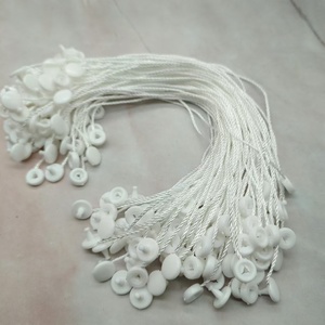 Eco-Friendly Disposable Round Hang <strong>Tag</strong> String Lock Fastener Garment Label Trims Ribbon <strong>Material</strong> with Snap Fastener - Product Image 5