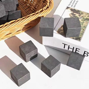 Cubo de Shungita Natural Tallado a Mano, Piedra de Cristal para Decoración, en Oferta - Product Image 4