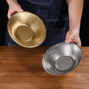 จานสแตนเลสทรงลึกแบบวินเทจสำหรับเสิร์ฟพาสต้า อาหารโรงแรม และกาแฟ - Product Image 3