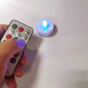 Led <b>Tealight</b> Candle Remote Control Color Changing Flameless Home Decoration Battery Operated Freestanding Glossy Finish - Product Image 3