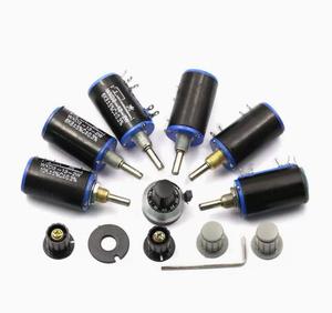 Mới mới WXD3-13-2W loạt chính xác đa biến chiết áp WXD3-13-2W 100R 200R 220R 470R 680R dây vết thương trượt quay Loại - Product Image 5