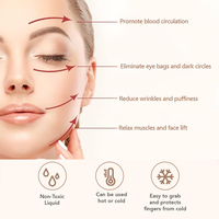 Outils de soin de la peau, rouleau de glace facial, cuillère de refroidissement, spa, globes de glace cryogéniques en acier inoxydable pour les yeux avec emballage personnalisé