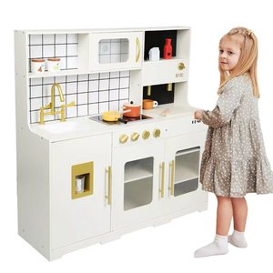 Popolare nuovo stile pieghevole in legno casa delle bambole per <span class=keywords><strong>bambini</strong></span> finta gioco giocattolo da <span class=keywords><strong>cucina</strong></span> Set con <span class=keywords><strong>accessori</strong></span> per cucinare - Product Image 1
