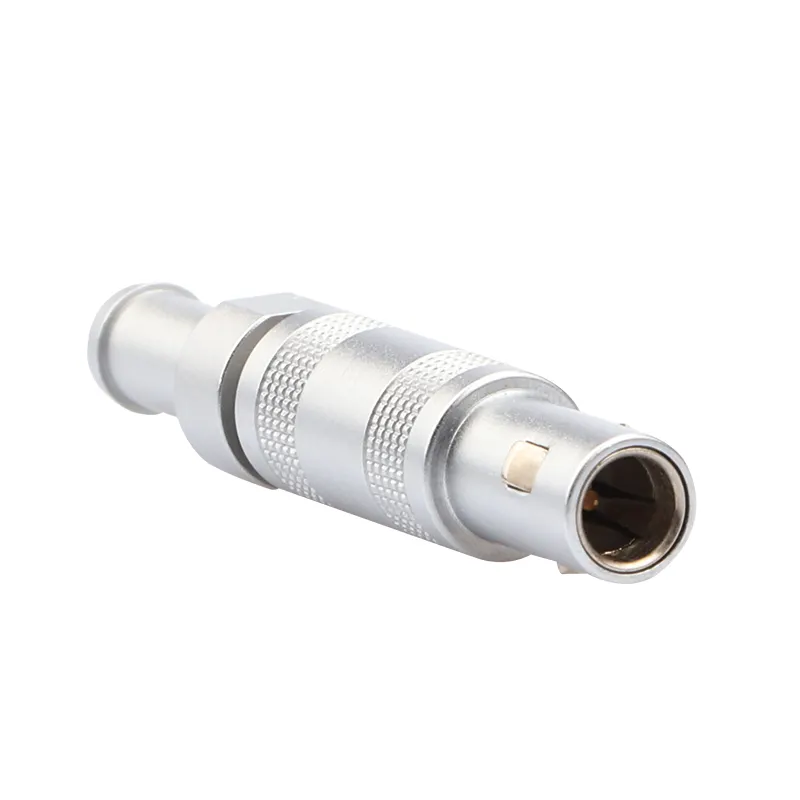 00 series FFA.00.250 coaxial connectors for NDT equipment with black bend relief