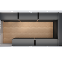 Maison préfabriquée pliable en acier léger, bureau conteneur pliable, maison de stockage, prix bas, directement de l'usine