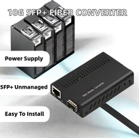 Convertisseur de média Ethernet fibre optique SFP+ 10G mini non géré Olycom TA810-10G DC 12V Garantie 1 an