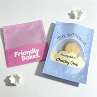 Sac à biscuits en plastique transparent, sachet thermoscellable de qualité alimentaire avec impression personnalisée pour l'emballage individuel de biscuits et de snacks