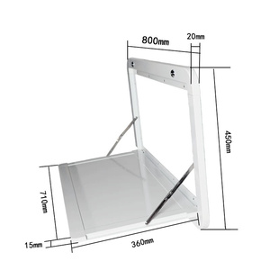 Table pliante de <span class=keywords><strong>camping</strong></span>-<span class=keywords><strong>car</strong></span>, caravane, remorque, couleur blanche, profil en aluminium 800*450mm, avec clés - Product Image 4