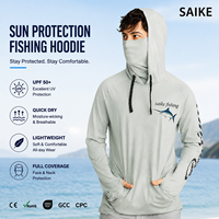 Camisa de Pesca con Capucha Personalizada, Impresión por Sublimación, UPF 50+, Bolsillo con Cordón, Ropa de Pesca de Alto Rendimiento, Prendas de Pesca para Exteriores, Ropa Profesional para Pescadores