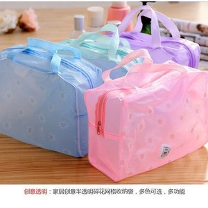 Creative Home Decor <b>Travel</b> <b>Bag</b> Transparent Waterproof Cosmetic <b>Toiletry</b> Storage <b>Bag</b> Small Size Multi Color Options - Product Image 4