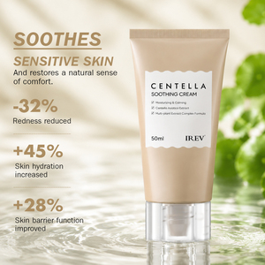 Crema Facial Calmante de Centella de Marca Privada, Calma y Estabiliza la Piel, Repara, Alivia el Enrojecimiento y la Molestia, Crema Reparadora Facial - Product Image 2