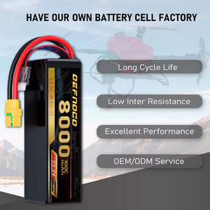 แบตเตอรี่โดรน DEFNOCO ความหนาแน่นพลังงานสูงแบบโซลิดสเตท 6S 8000mAh 22.2V 100C สำหรับอากาศยานโดรน DF1048145 แบตเตอรี่ 12000mah - Product Image 5