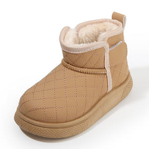 2025 hiver enfants garçons bottes de neige respirant sans lacet cheville polaire épaissi PVC coton chaussures décontractées nouveau Style - Product Image 5