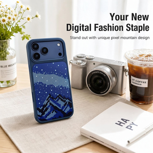 Cover Protettiva Opaca Anti-Caduta per <span class=keywords><strong>iPhone</strong></span> 17 Pro Max con Stampa Fashion Dot Mountain Star Gild - Product Image 4