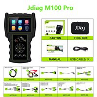 Testeur de système d'injection électronique de carburant pour moto JDiag M100 Pro, outil de diagnostic avec détection de double système, version OBD