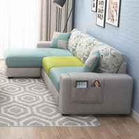Canapés d'angle extensibles simples en forme de L de haute qualité Runwood Wholesale pour salon d'appartement