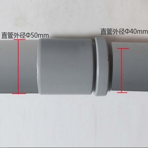 Kitchen Sink Shower Compression <b>Fittings</b> for Straight Pipe Connector 50 mm to 40 mm PVC Pipe Reducer Bath Waste Pipe Joiner - Product Image 3