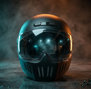 <span class=keywords><strong>Casque</strong></span> de <span class=keywords><strong>moto</strong></span> intégral pour homme et femme, homologué DOT, ABS, coupe-vent, noir mat, avec lunettes intégrées, protection mentonnière, directement de l'usine - Product Image 1