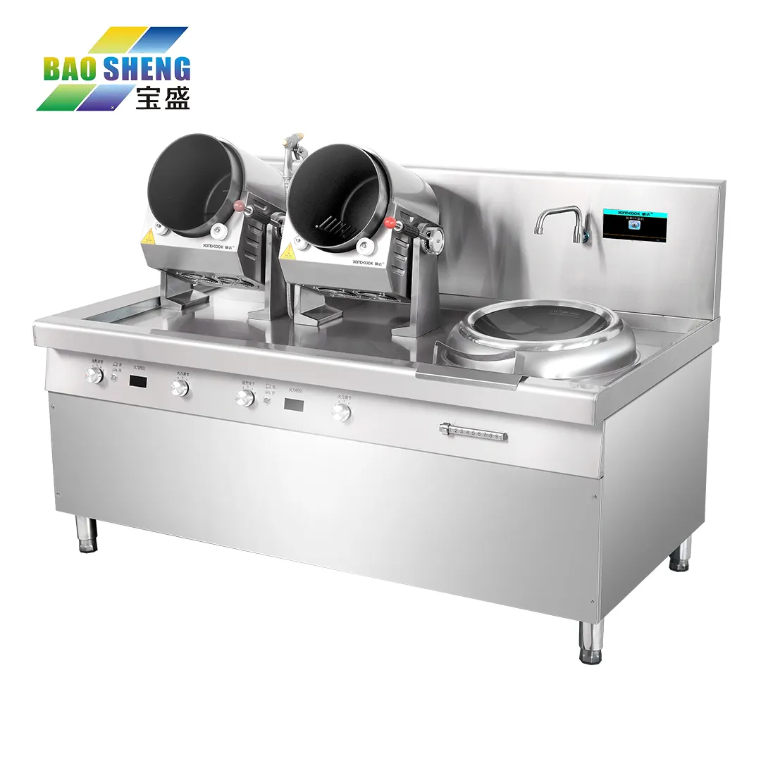 Commerciale Robot Food Cook Restaurant Intelligent Gas Robot Wok Automatic Stir Fry Gas Robot Wok kitchen Commercial equipment