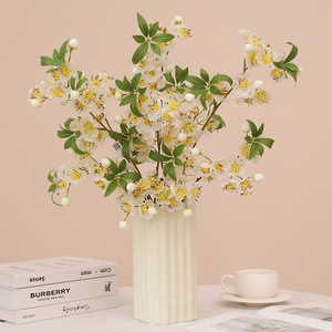 Fleur artificielle <span class=keywords><strong>en</strong></span> soie à longue tige, faite à la main, pour décoration intérieure de mariage printanier, branche de <span class=keywords><strong>cerisier</strong></span> pour vase, idéale pour la rentrée scolaire - Product Image 3