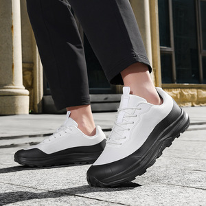 Nouvelles chaussures de sport décontractées rétro pour hommes, de haute qualité, à semelle souple, avec soutien de la voûte plantaire, en cuir véritable - Product Image 3