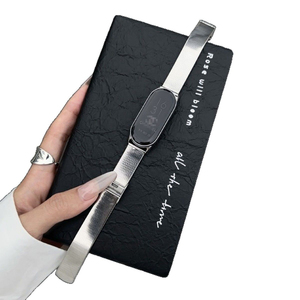 Correa de Reloj de Lujo al por Mayor, Correa de Acero Inoxidable de Alta Calidad con Diseño de Ojo de Gato y Bambú para <span class=keywords><strong>Xiaomi</strong></span> <span class=keywords><strong>Band</strong></span> 9 Pro (10 Unidades) - Product Image 5