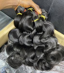 100% brut vietnamien birman cheveux bouclés vendeur cuticule aligné cambodgien cheveux bruts faisceaux os droit Extensions de cheveux humains - Product Image 5